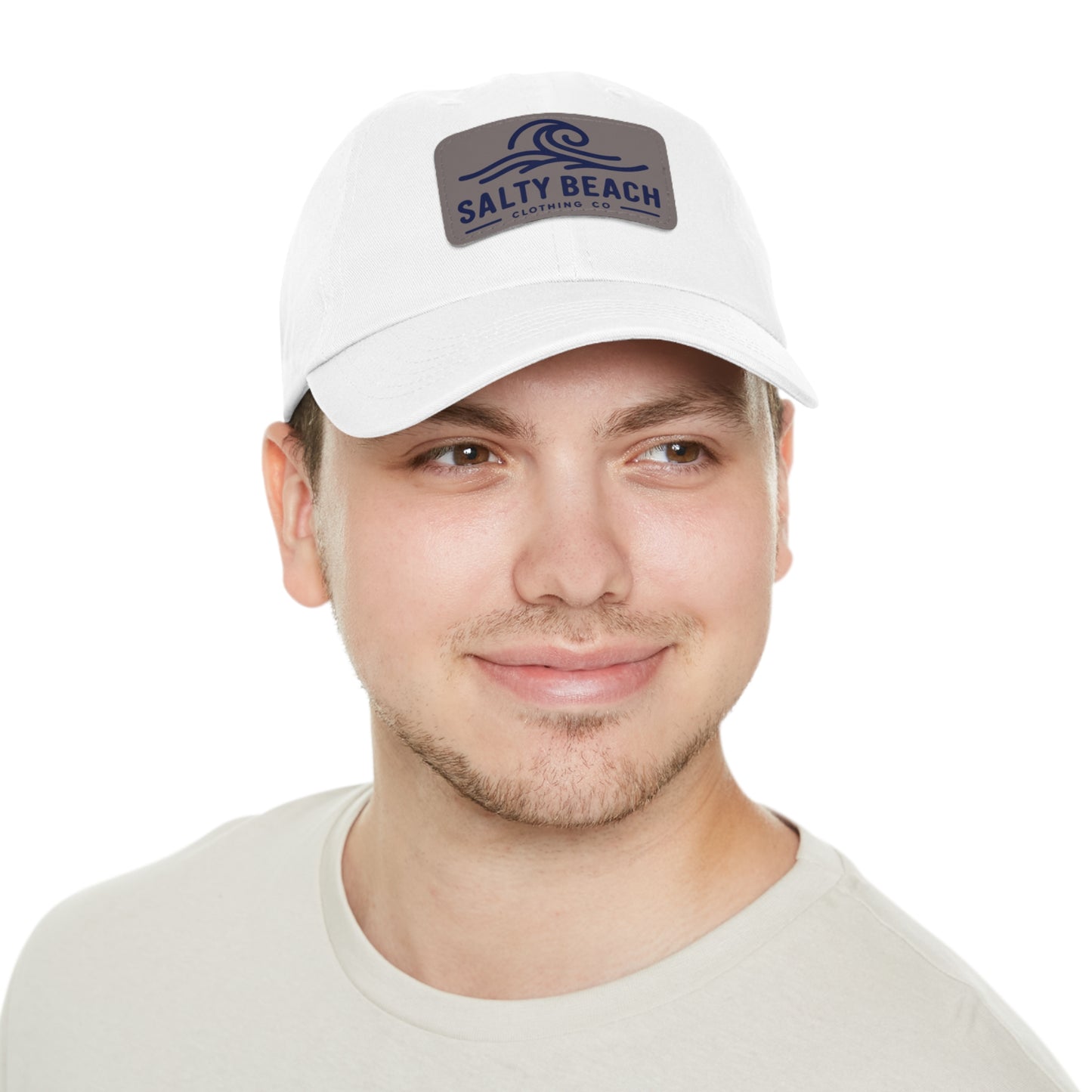 Salty Beach Hat with Leather Patch