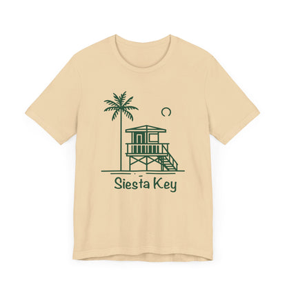 Siesta Key Green Lifeguard Tower