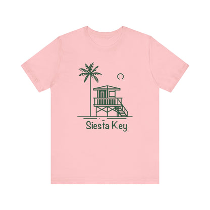 Siesta Key Green Lifeguard Tower