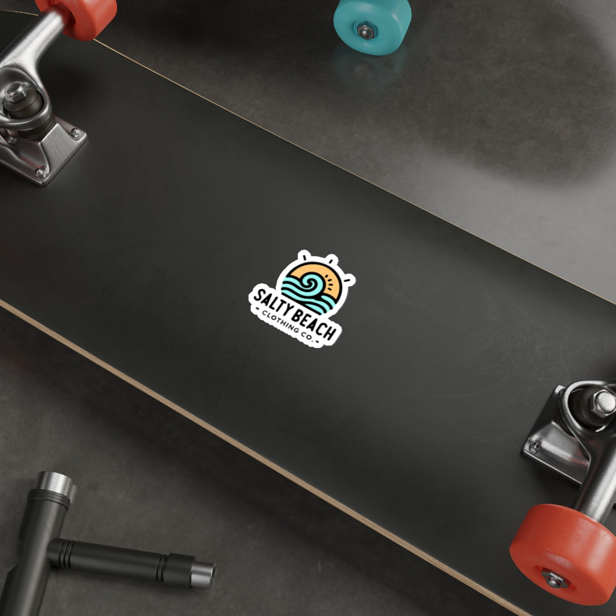 Salty Beach Clothing Co. Sunset Wave Sticker