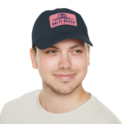 Salty Beach Hat with Leather Patch