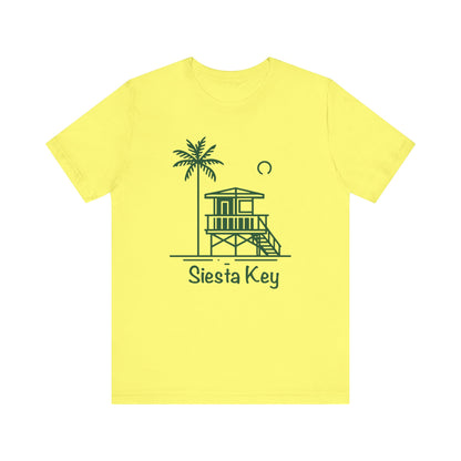 Siesta Key Green Lifeguard Tower