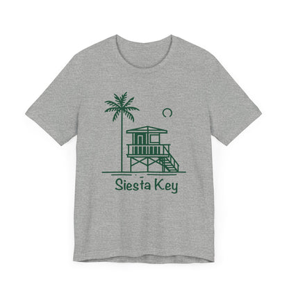 Siesta Key Green Lifeguard Tower