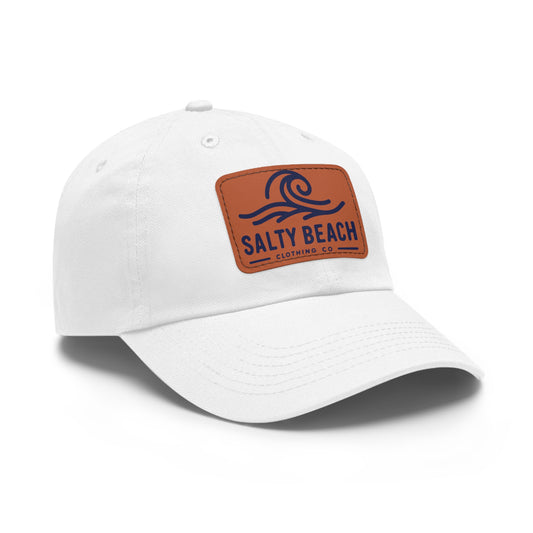 Salty Beach Hat with Leather Patch