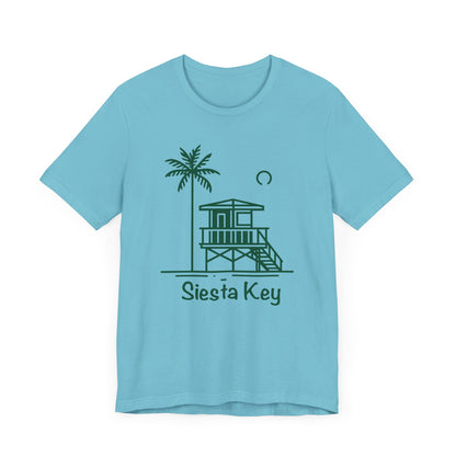 Siesta Key Green Lifeguard Tower