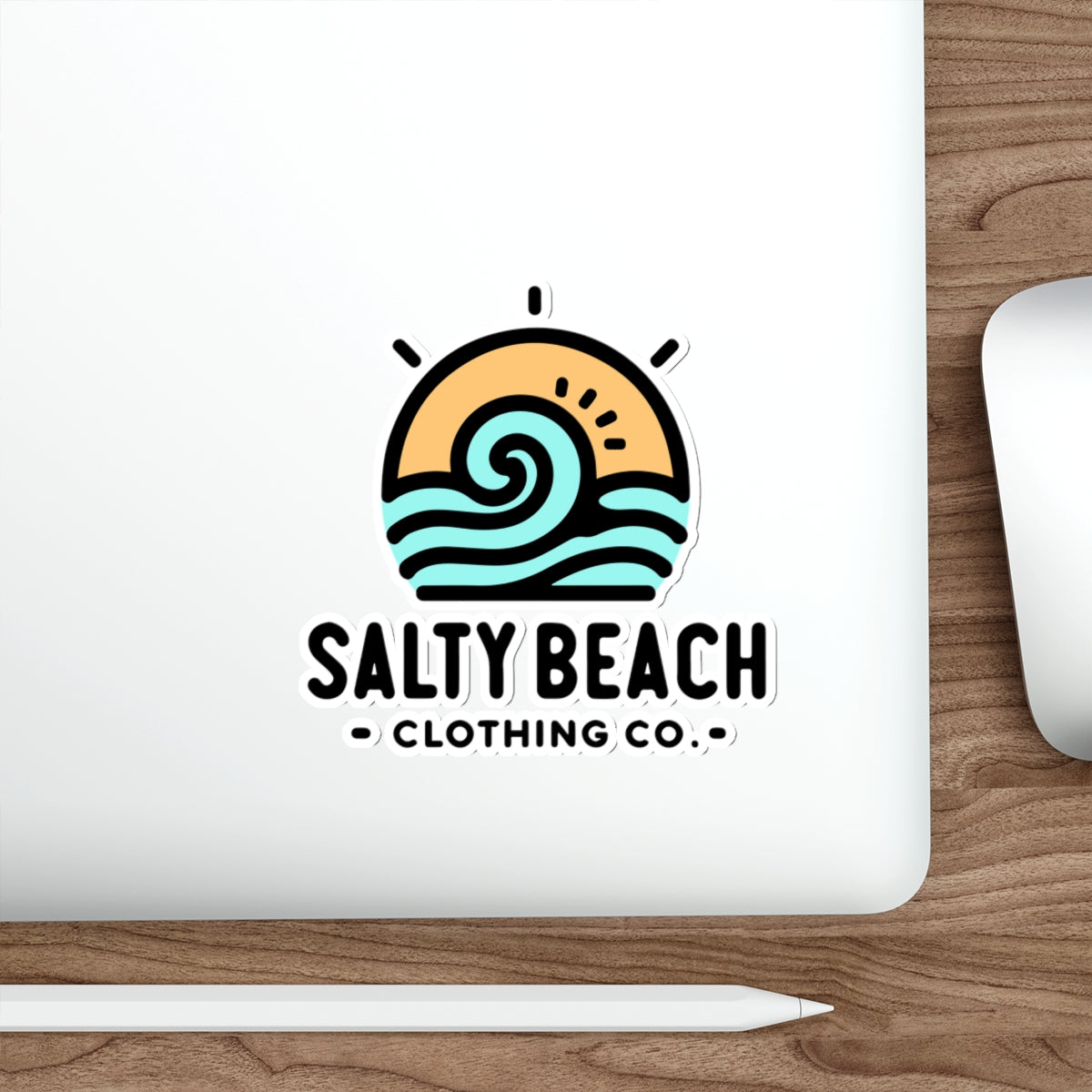 Salty Beach Clothing Co. Sunset Wave Sticker
