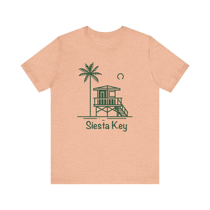 Siesta Key Green Lifeguard Tower