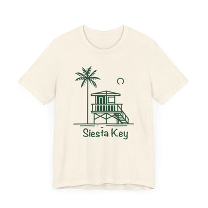 Siesta Key Green Lifeguard Tower