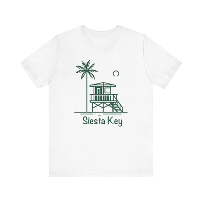 Siesta Key Green Lifeguard Tower