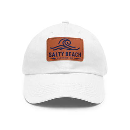 Salty Beach Hat with Leather Patch