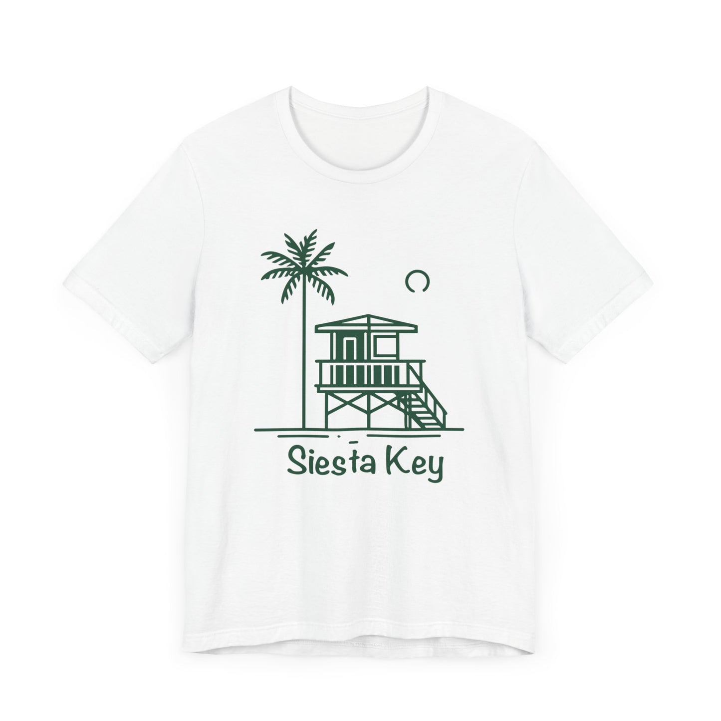 Siesta Key Green Lifeguard Tower