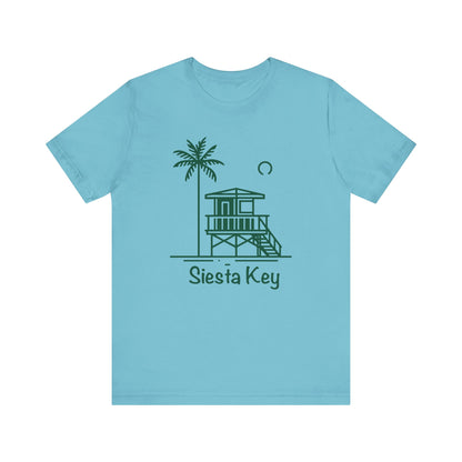 Siesta Key Green Lifeguard Tower