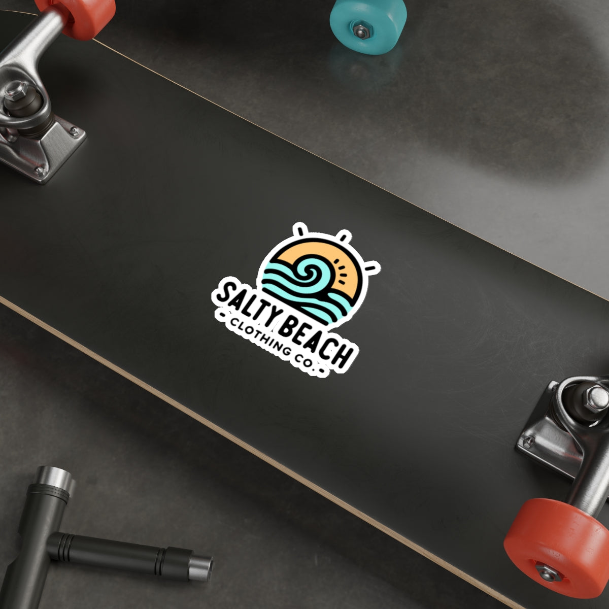 Salty Beach Clothing Co. Sunset Wave Sticker