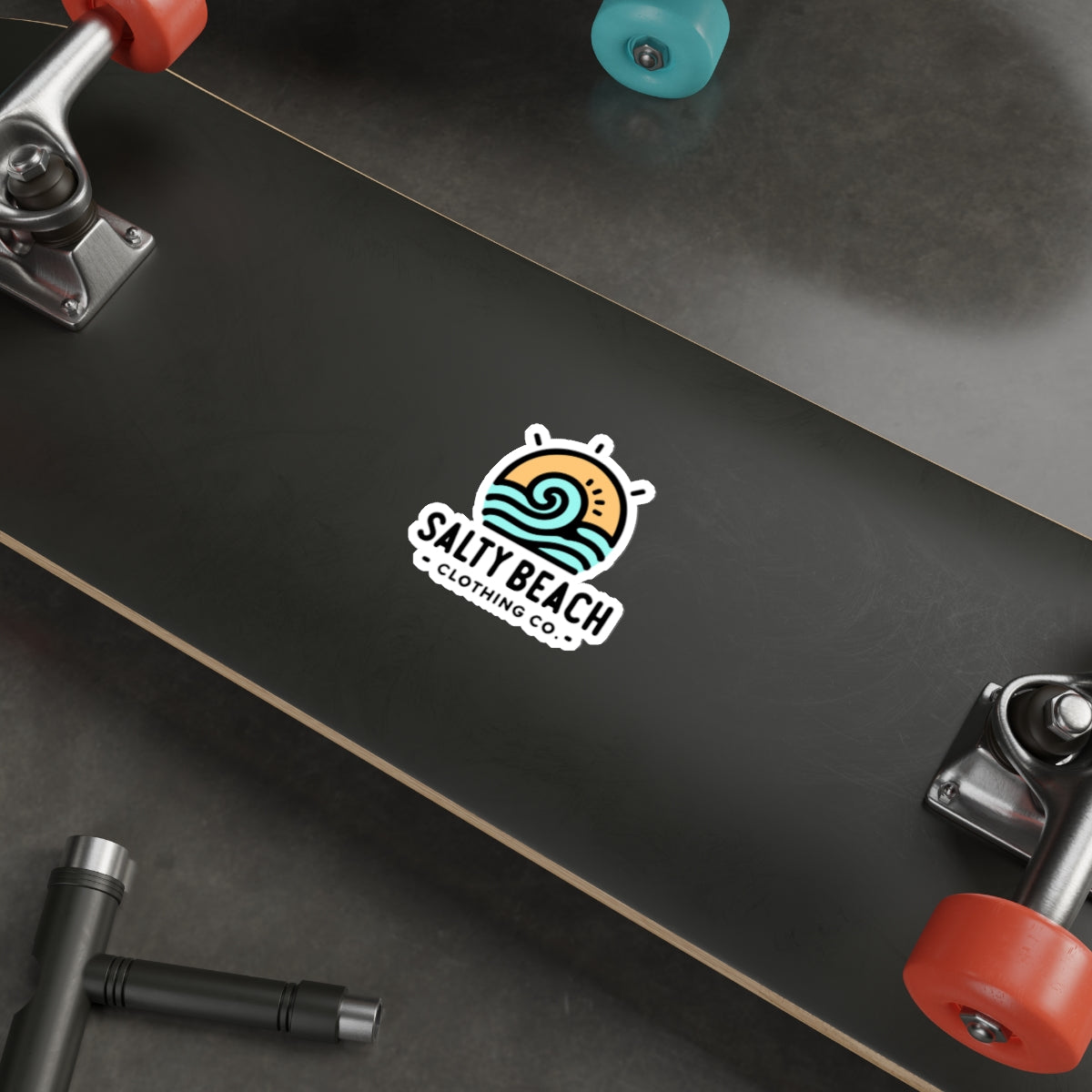 Salty Beach Clothing Co. Sunset Wave Sticker